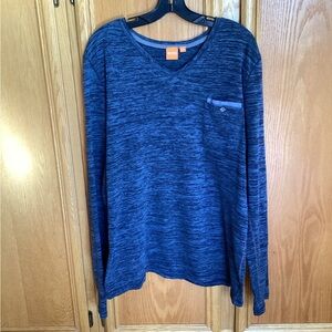 Hugo Boss 100% Cotton Long Sleeve V-Neck T-shirt